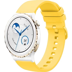 Huawei Watch Gt3 Pro 43MM Seramik ile Uyumlu Kordon Jel Silikon Tokalı Kayış