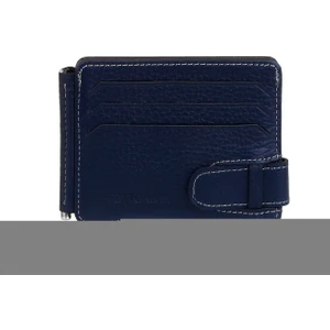 Cotton Bar Koyu Lacivert Deri Kartlık