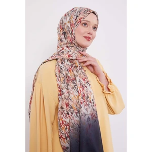 Siyah Batik Desen Pamuk Şal