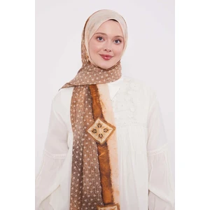 Hardal Benek Desen Pamuk Şal