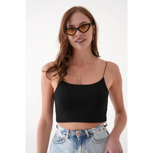 Ip Askılı Crop Body/bluz