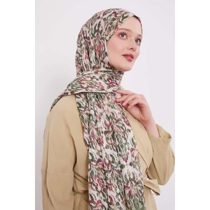 Yeşil Batik Desen Pamuk Şal