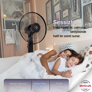 FS-K40BR Stand Fan Vantilatör Uzaktan Kumandalı 16''