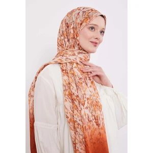 Kiremit Batik Desen Pamuk Şal