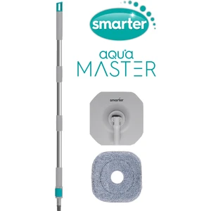 SMARTER Aqua Master Otomatik Temizlik Seti Sap+Plate+Mop Temiz & Kirli Suyu Ayırma Özelliği Otomatik Temizlik Seti Mop Paspas
