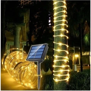 Güneş Enerjili LED Aydınlatma - Güneş Enerjili Bahçe Aydınlatma - Solar Güneş Enerjili Hortum Kaplamalı Gün Işığı LED Aydınlatma 10 mt