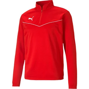 Teamrise 1/4 Zip Top Erkek Futbol Antrenman Uzun Kollu Tişört 65739401 Kırmızı