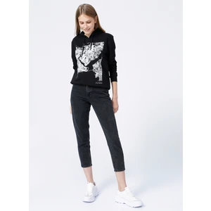 Black On Black Denim Pantolon