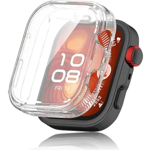 Huawei Watch Fit 4 Pro Kılıf 360 Full Round Soft Silicone Şeffaf