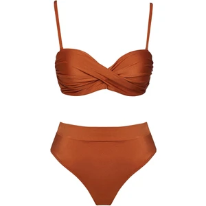 Dönmeli Yüksek Bel Bikini Takım