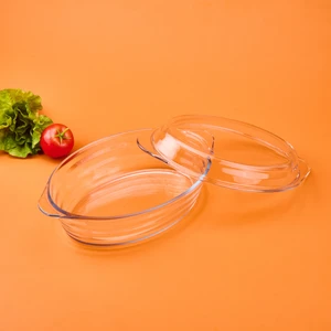 Ripple Kapaklı Tencere - Şeffaf - 34X21 cm