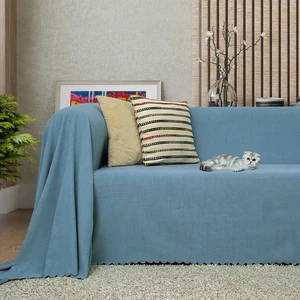 Latuda Concept Kaymaz Koltuk Örtüsü Çift Taraflı Mikrofiber Şönil 175x300 cm Petrol – Kedi Köpek ve Çocuk Dostu