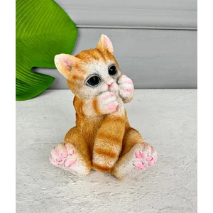 Seramik Kedi Biblo Sarı