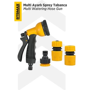 RHG1003 Multi Ayarlı Sprey Tabanca - 7 Fonksiyonlu - 3 Aparatlı