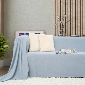 Latuda Concept Kaymaz Koltuk Örtüsü Çift Taraflı Mikrofiber Şönil 175x300 cm Bulut – Kedi Köpek ve Çocuk Dostu