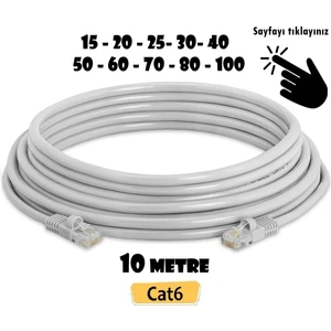10 Metre Cat6 Internet Ethernet Kablosu Ez RJ45 Cat 6 Utp Patch Lan Kablo High Speed