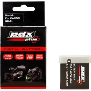 PDX Plus,Canon ile uyumlu  NB-8L Powershot Fotoğraf Makinesi Bataryası.