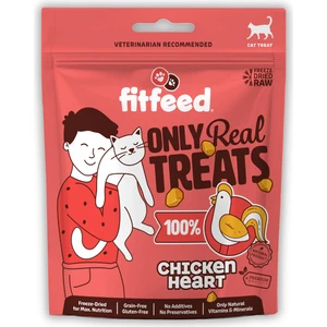 Freeze-Dried Çiğ Tavuk Yürek Kedi Ödülü 40g