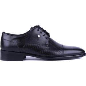 - Siyah Hakiki Deri Erkek Klasik Ayakkabı 9511 - 6952