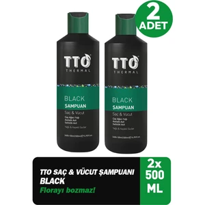 Tto Black Saç ve Vücut Şampuanı 400+100 ml 2 Adet