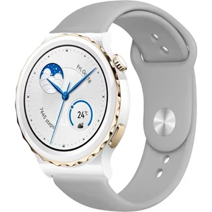 Huawei Watch Gt3 Pro 43MM Seramik ile Uyumlu Kordon Yumuşak Dokulu Silikon Kayış