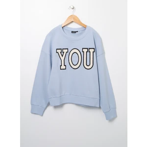 Kız Çocuk Mavi Sweathirt Nlfkarry Ls Short Sweat