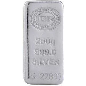 AgaKulche 250 Gram Külçe Gümüş 999.0 Saflıkta