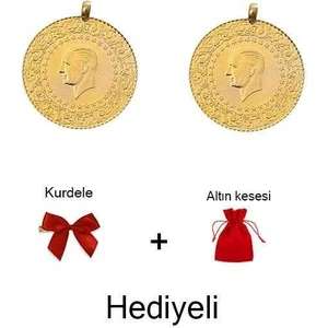 AgaKulche Yeni Kulplu Ziynet Çeyrek Altın 2 Adet