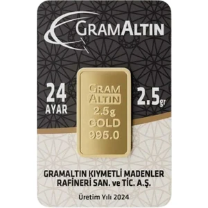 İstanbul Altın Rafinerisi 2,5 Gram (995) 24 Ayar Külçe Altın