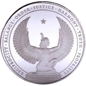 Mısır Tanrısı Gümüş Sikke Coin