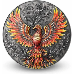 Phoenix Anka Kuşu 1 Ons Gümüş Sikke Coin