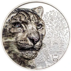 Kar Leoparı Gümüş Sikke Coin