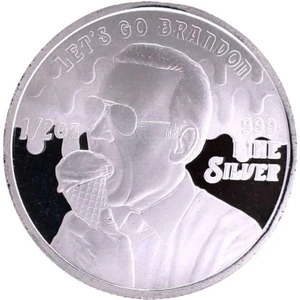 FJB Lets Go Brandon Gümüş Sikke Coin