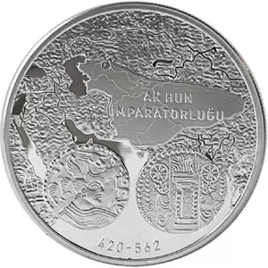 Ak Hun 1 Ons Gümüş Sikke Coin