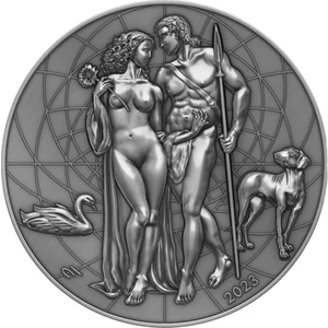 Agakulche Afrodit ve Adonis Gümüş Sikke Coin