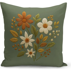 Çift Tarafı Dijital Baskılı Kırlent Kılıfı (Panç /punch Nakış Desen Görünümlü)