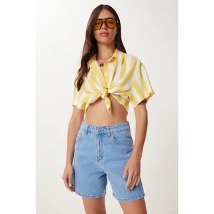 Bermuda Denim Şort Mavi LUT0017