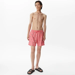 Erkek Pembe Desenli Deniz Şortu T35224T.6TH