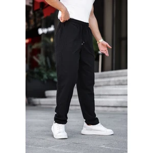 Rahat Keten Karışımlı Bağcıklı Pantolon