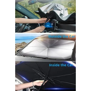 Tüm Araçlar Için Araba Ön Cam Güneşlik Katlanabilir Şemsiye Güneşlik Oto Ön Cam Güneşliği Gölgelik