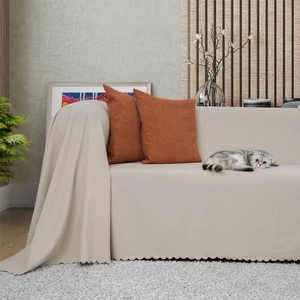 Latuda Concept Kaymaz Koltuk Örtüsü Çift Taraflı Mikrofiber Şönil 175x300 cm Kil – Kedi Köpek ve Çocuk Dostu