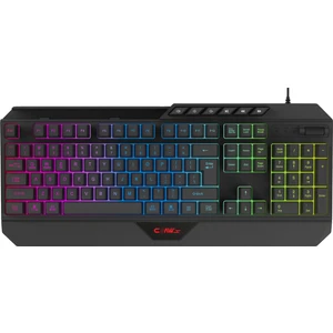 Nexus K1 RGB Full Membran 104 Tuşlu Ekstra Multimedya / Rollover Ses Kontrol Mekanizmalı & Claw's Reflex Örgü Kablolu Gaming Klavye (11 Farklı RGB Efektli)