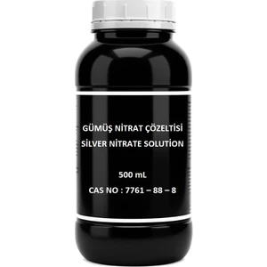 Zürih Ticaret Gümüş Nitrat Çözeltisi 500 mL - (0.1 mol/L - 0.1 N)
