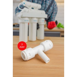 Su Arıtma Cihazı T Filtre Bağlantı Nipeli 1/4 Inç Quick 1/4 Inç (5 ADET)