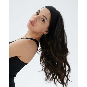 Ayma Active Siyah Organik Pamuk Basic Yoga, Pilates, Spor, Koşu, Tenis Saç Bandı