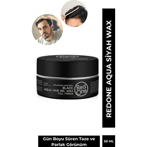 Siyah Aqua Saç Wax 150 ml | Uzun Süre Kalıcı Şekillendirme