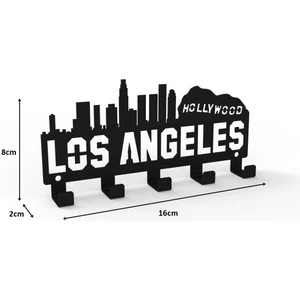 Los Angeles Metal Anahtarlık Siyah