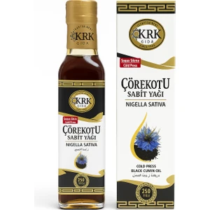Krk Gıda Çörek Otu Yağı 250 ml - Soğuk Sıkım, Saf, Bitkisel Yağ