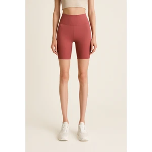 Yüksek Bel Toparlayıcı Kadın Spor Kısa Tayt