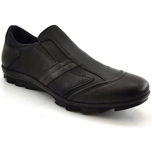 3530 Hakiki Deri Günlük Erkek Ayakkabı-Siyah